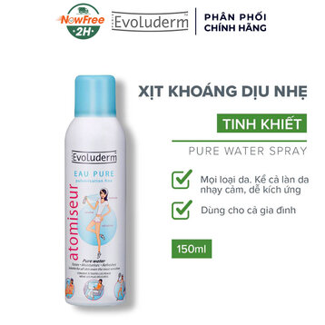 Xịt Khoáng Evoluderm Cấp Nước &amp; Làm Dịu Da 150ml