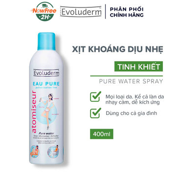 Xịt Khoáng Evoluderm Cấp Nước &amp; Làm Dịu Da 400ml