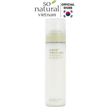 Xịt Khoáng So'Natural Cấp Ấm Dưỡng Da Mầm Lúa Mạch 120ml
