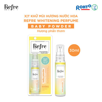 Xịt Khử Mùi Refre Whitening Perfume Hương Phấn Thơm 30ml