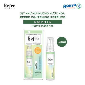 Xịt Khử Mùi Refre Whitening Perfume Hương Thanh Nhã 30ml
