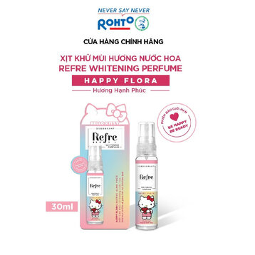Xịt Khử Mùi Refre x Hello Kitty Hương Hạnh Phúc 30ml