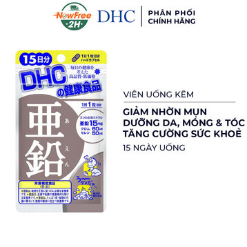 Viên Uống DHC Zinc Bổ Sung Kẽm Gói 15 Ngày 15 Viên