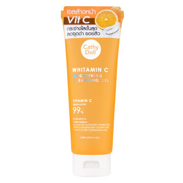 Gel Rửa Mặt Cathy Doll Vitamin C Dưỡng Sáng, Mờ Thâm 120ml
