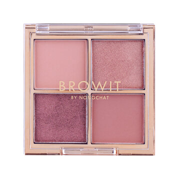 Bảng Phấn Mắt Browit #Pink Glow Tông Hồng Da 4 Ô Màu