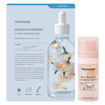 Combo Mamonde Tinh Chất Và Mặt Nạ Dưỡng Da Sáng Mịn
