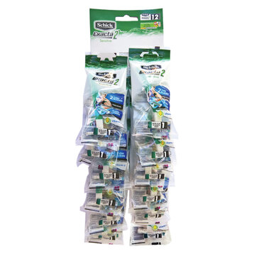 Dao Cạo Schick Exacta2 Sensitive Dùng Một Lần 12 Cây