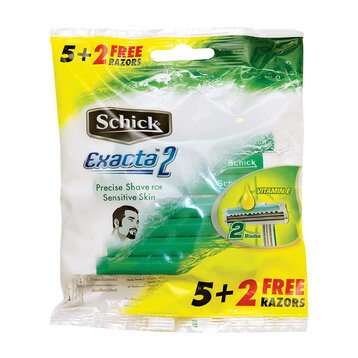 Dao Cạo Schick Exacta2 Sensitive Dùng Một Lần 7 Cây