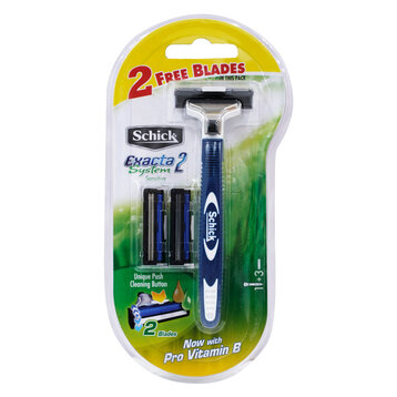 Dao Cạo Schick Execta2 System (Vỉ 1 Cán &amp; 2 Lưỡi)