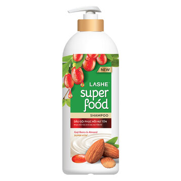Dầu Gội Lashe Superfood Phục Hồi Hư Tổn 640g