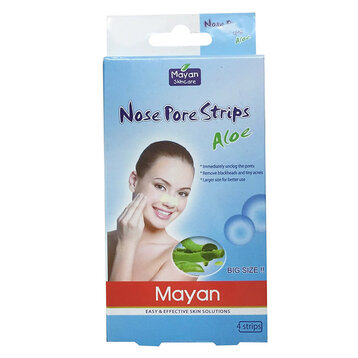 Miếng Dán Mũi Lột Mụn Mayan Lô Hội 4 Miếng