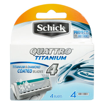 Lưỡi Dao Cạo Schick Quattro Titan 4S (Vỉ 4 Cái)