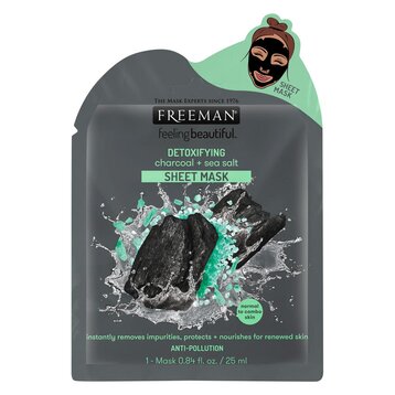 Mặt Nạ Freeman Than Hoạt Tính &amp; Muối Biển Thải Độc Da 25ml