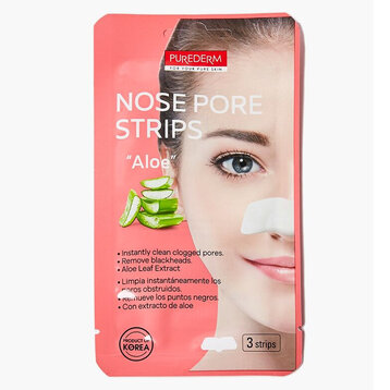 Miếng Dán Mũi Lột Mụn Purederm Nha Đam (3 Miếng/ Gói)