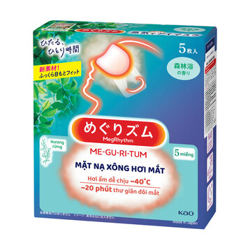 Mặt Nạ Xông Hơi Mắt MegRhythm Hương Rừng 5 Miếng