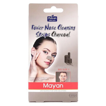 Miếng Dán Mũi Lột Mụn Mayan Than Hoạt Tính 4 Miếng
