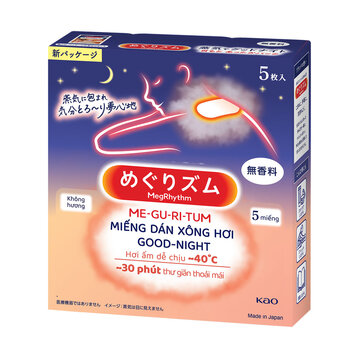 Miếng Dán Xông Hơi MegRhythm Good-Night Không Hương 5 Miếng
