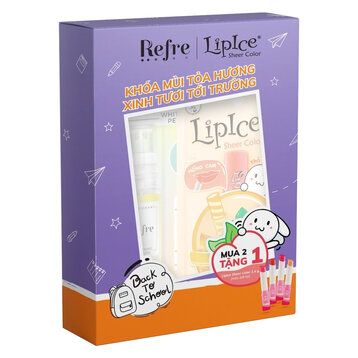 [Mua 2 Tặng 1] Xịt Khử Mùi Refre Hương Sang Trọng 30ml + Son Dưỡng LipIce Hồng Tự Nhiên 2.4g + Quà Son Màu Ngẫu Nhiên