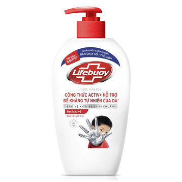 Nước Rửa Tay Lifebuoy Bạc Bảo Vệ Chai 450g