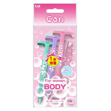 Dao Cạo Cho Nữ KAI Dành Cho Cơ Thể Cán Chữ T (3 Cây)
