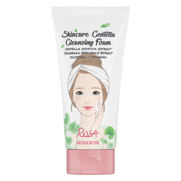 Sữa Rửa Mặt Seoulrose Rau Má &amp; Hoa Cúc Dịu Da 120ml