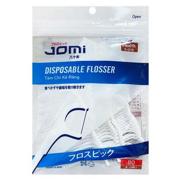 Tăm Chỉ Kẽ Răng Jomi Disposable Flosser 80 Chiếc