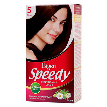 Thuốc Nhuộm Tóc Bigen Phủ Bạc #5 Nâu Hạt Dẻ Đậm 80ml