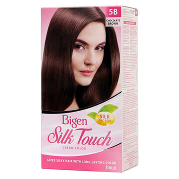 Thuốc Nhuộm Tóc Bigen Phủ Bạc Dạng Kem 5B Nâu Socola 80ml