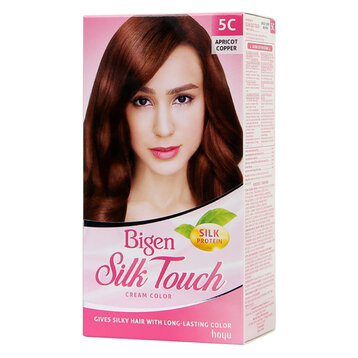 Thuốc Nhuộm Tóc Bigen Phủ Bạc Dạng Kem 5C Nâu Đồng 80ml