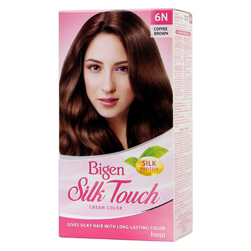 Thuốc Nhuộm Tóc Bigen Phủ Bạc Dạng Kem 6N Nâu Cà Phê 80ml