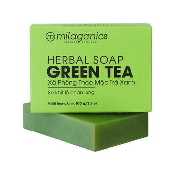 Xà Phòng Milaganics Thảo Mộc Trà Xanh 100g