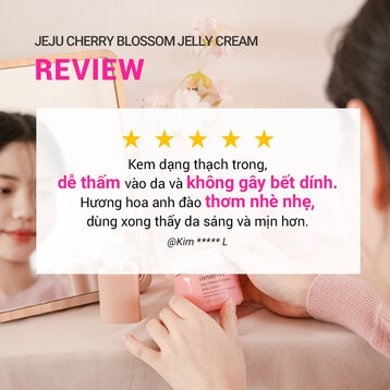 Kem Dưỡng Ẩm innisfree Sáng Da Hoa Anh Đào Dạng Gel 50ml