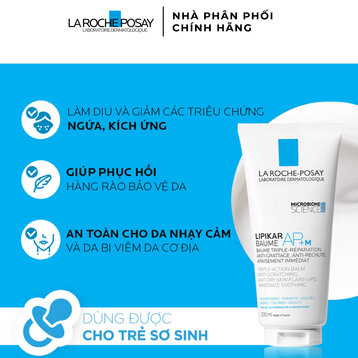 Kem Dưỡng La Roche-Posay Làm Dịu Da Cho Trẻ Em 200ml