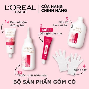 Màu Nhuộm L'Oreal Dưỡng Tóc Phủ Bạc 4 Nâu Tự Nhiên 172ml