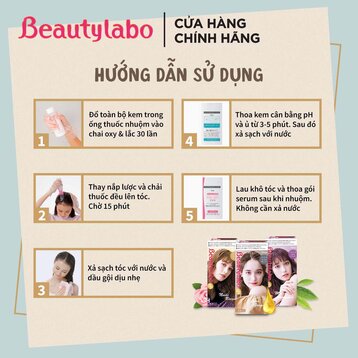 Thuốc Nhuộm Tóc Beautylabo Vanity Dạng Kem Nâu Ánh Tím 133ml