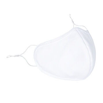 Khẩu Trang Vải Hasaki 3D 4 Lớp (Không Van - Màu Trắng - Size M)