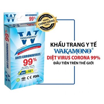 Khẩu Trang Y Tế Wakamono 4 Lớp 10 Cái/ Hộp (Màu Ngẫu Nhiên)