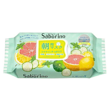 Mặt Nạ Dưỡng Ẩm Buổi Sáng Saborino Hương Bạc Hà 32 Miếng