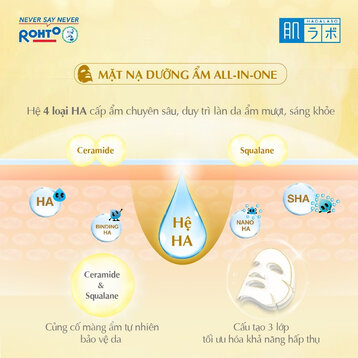 Mặt Nạ Hada Labo Dưỡng Ẩm Da Chuyên Sâu 20 Miếng
