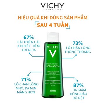 Toner Vichy Kiểm Soát Dầu Dành Cho Da Dầu Mụn 200ml