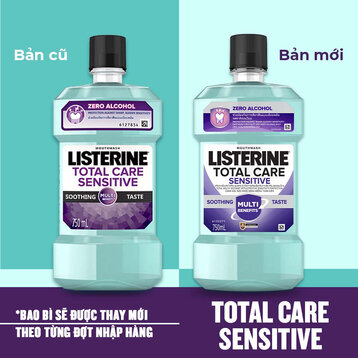 Nước Súc Miệng Listerine Cho Răng Nhạy Cảm Không Cay 750ml
