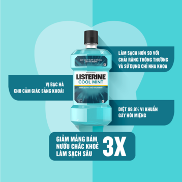 Nước Súc Miệng Listerine Hơi Thở Thơm Mát 750ml
