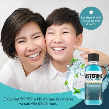 Nước Súc Miệng Listerine Hơi Thở Thơm Mát 100ml