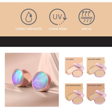 Phấn Nền Phủ Cathy Doll Mịn Lì 02 Light Beige 12g