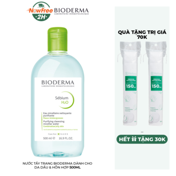 Nước Tẩy Trang Bioderma Dành Cho Da Dầu &amp; Hỗn Hợp 500ml