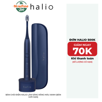 Bàn Chải Điện Halio Làm Sáng Răng Màu Xanh (Bản Giới Hạn)