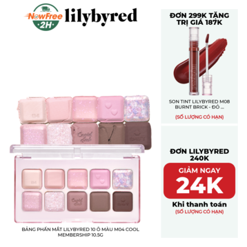 Bảng Phấn Mắt Lilybyred 10 Ô Màu M04 Cool Membership 10.5g