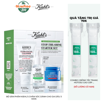 Bộ Sản Phẩm Kiehl's Chăm Sóc Dành Cho Da Dầu 3 Món
