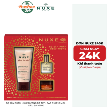 Bộ Sản Phẩm Nuxe Dưỡng Da Tay + Sáp Dưỡng Môi + Dầu Đa Năng
