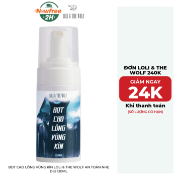 Bọt Cạo Lông Vùng Kín Loli &amp; The Wolf An Toàn Nhẹ Dịu 120ml